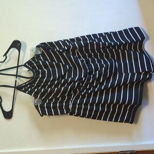 Black/white romper